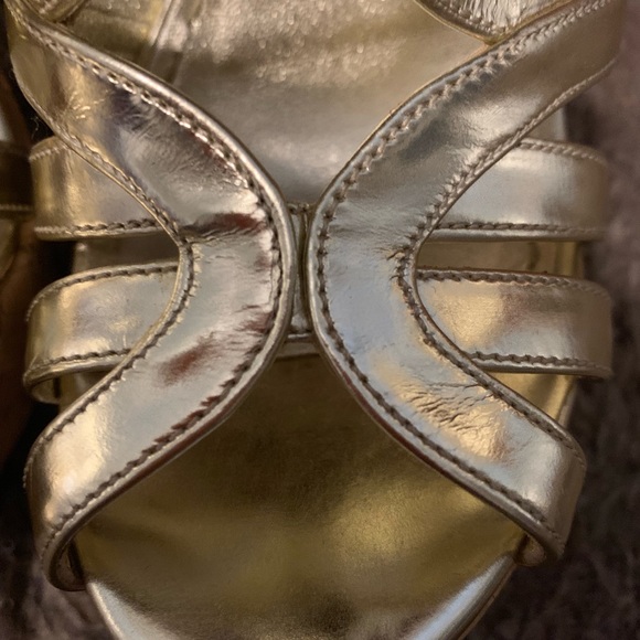 Prada metallic old chunky platform cork heel - Picture 5 of 8